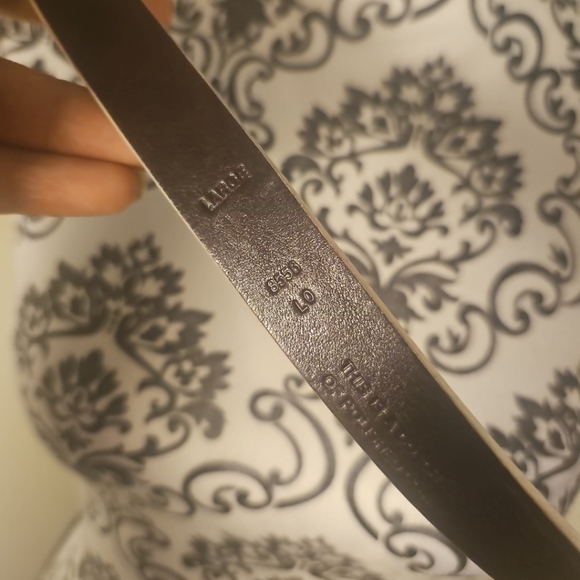 Rare Vintage Coach White Polished Calfskin Logo Buckle Belt –Italy –Size Large - Picture 9 of 12